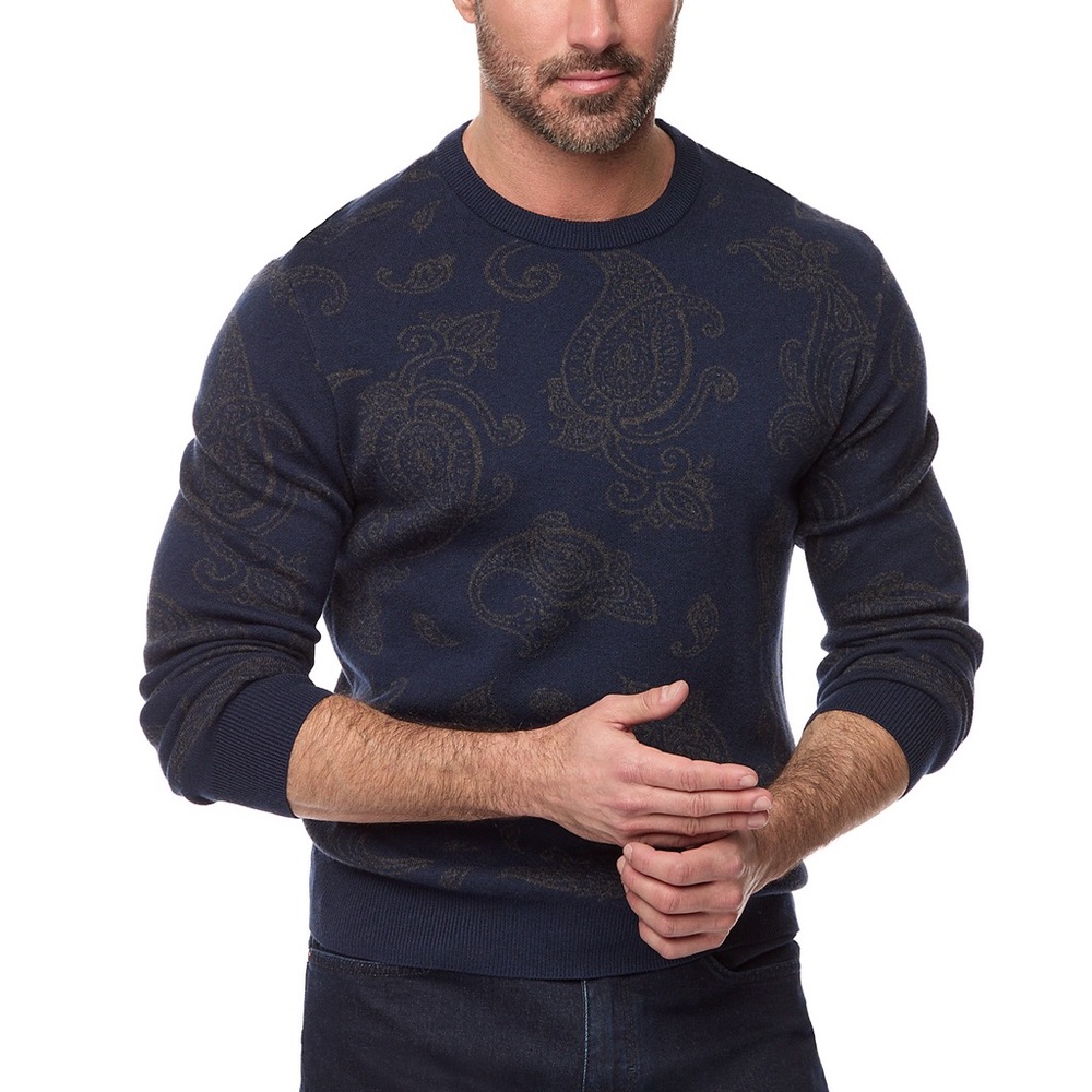 Robert Graham Orlin Paisley Jacquard Sweater
